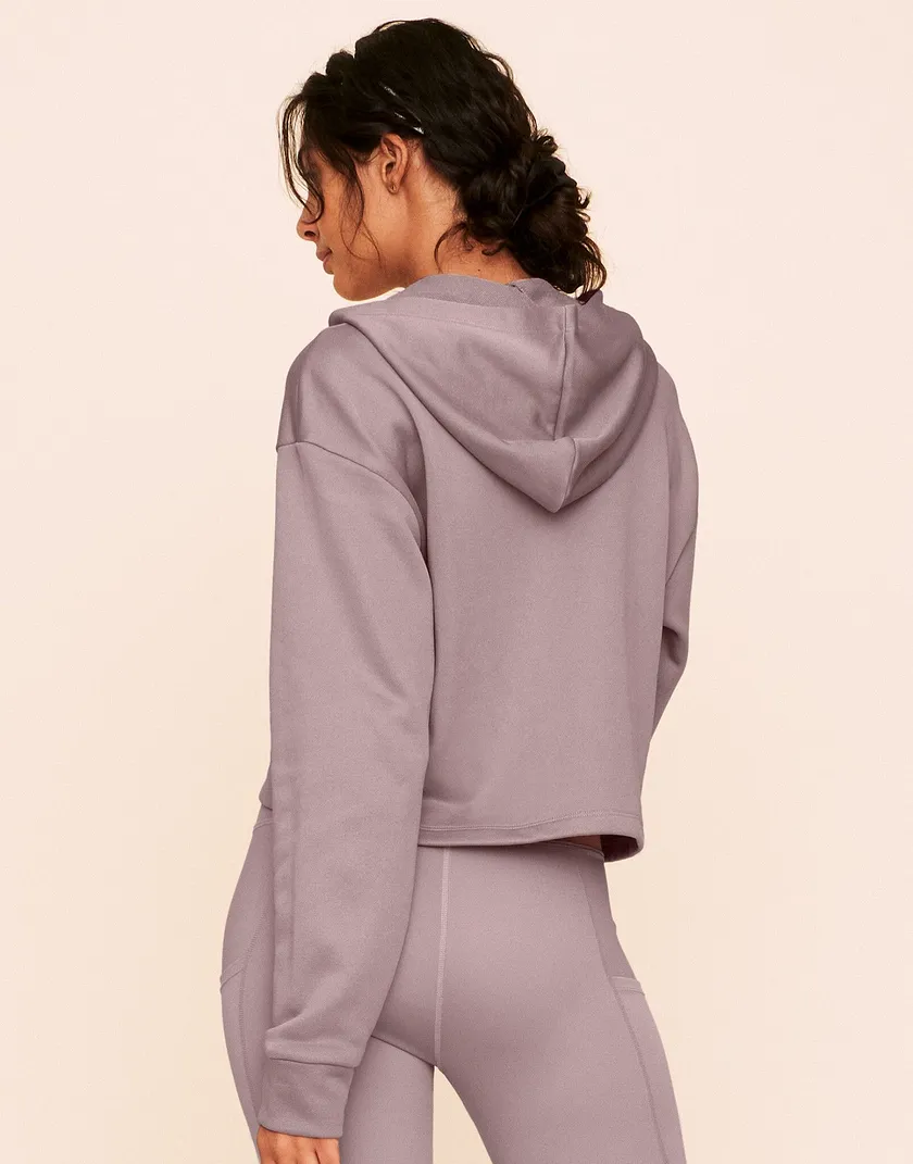 Myah Escape Luxe Hoodie Medium Beige activewear bundle Model 6