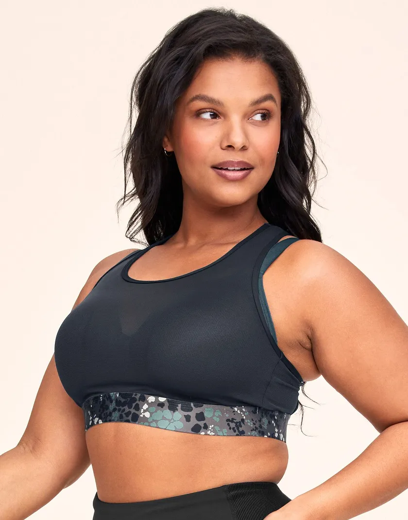 Micah Dark Blue Plus Contour activewear bundle Model 2