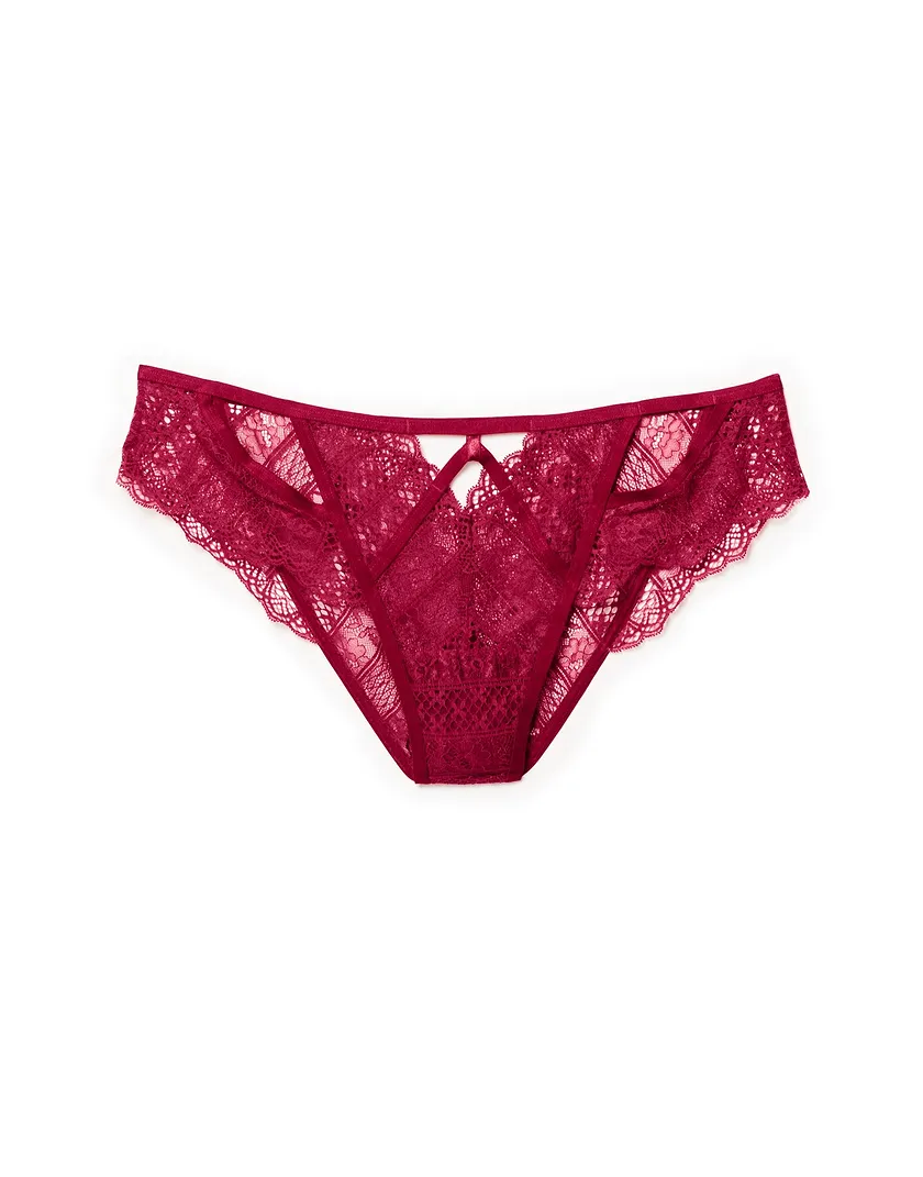 Odette Cheeky Dark Red panty bundle Still 1