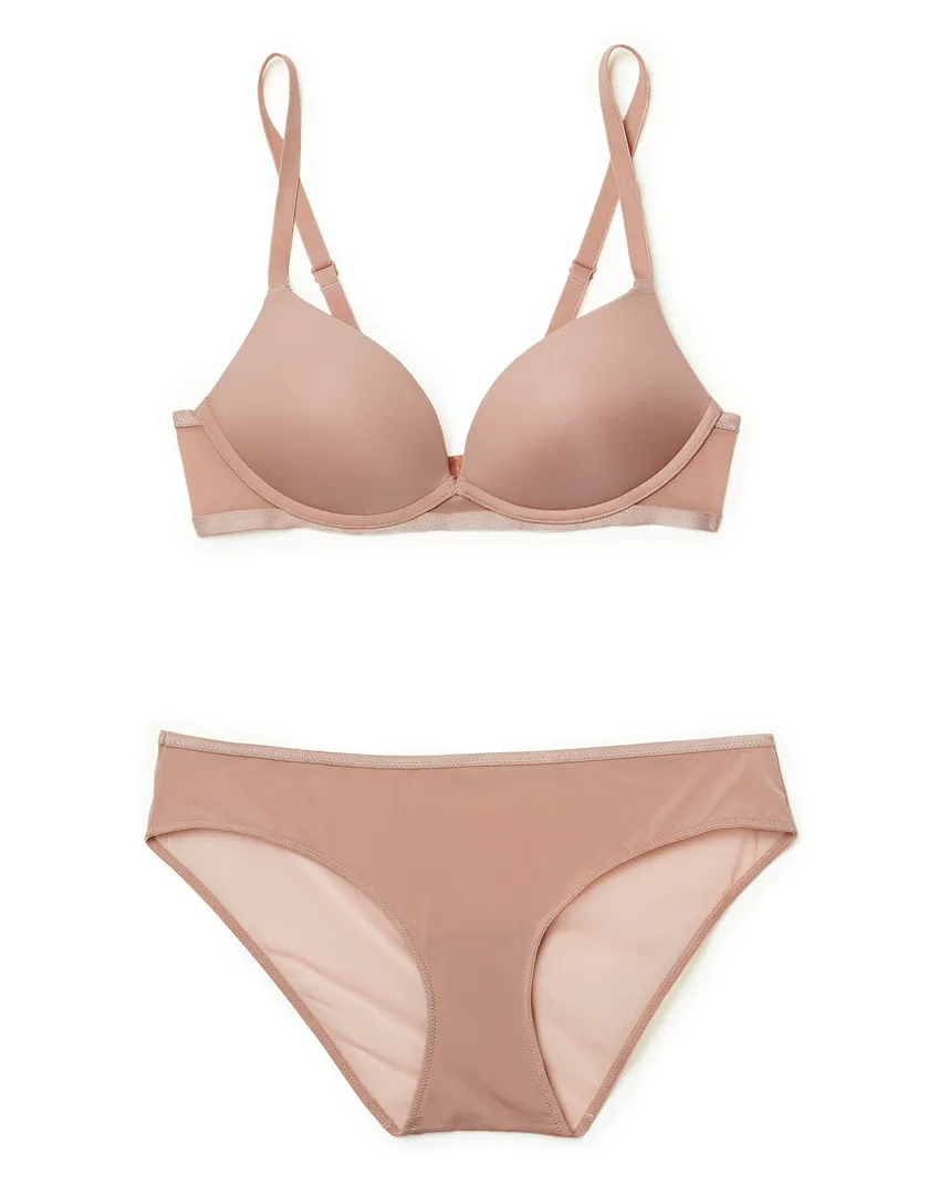 Elora Medium Beige 2 Push Up bra bundle Still 2