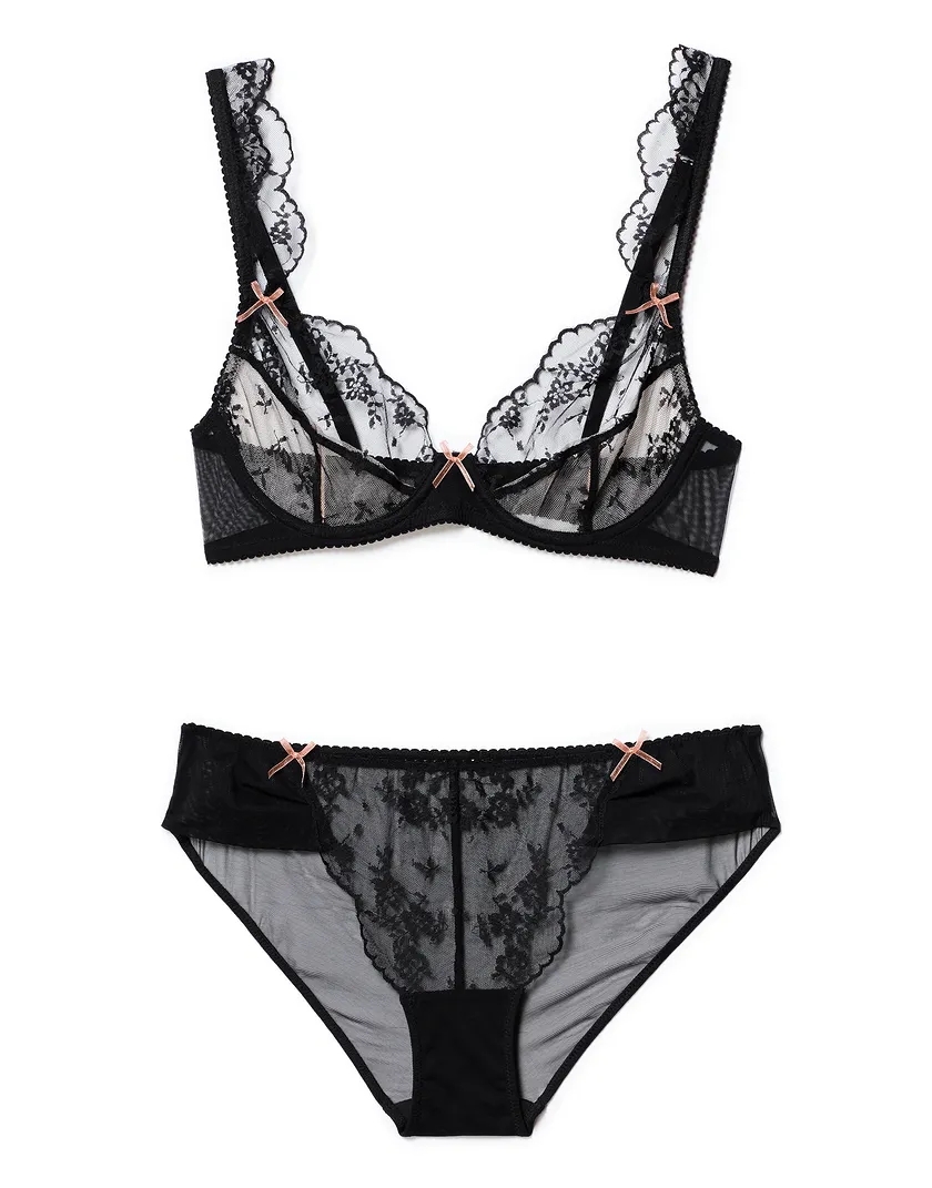 Clera Black 2 Unlined bra bundle Still 4