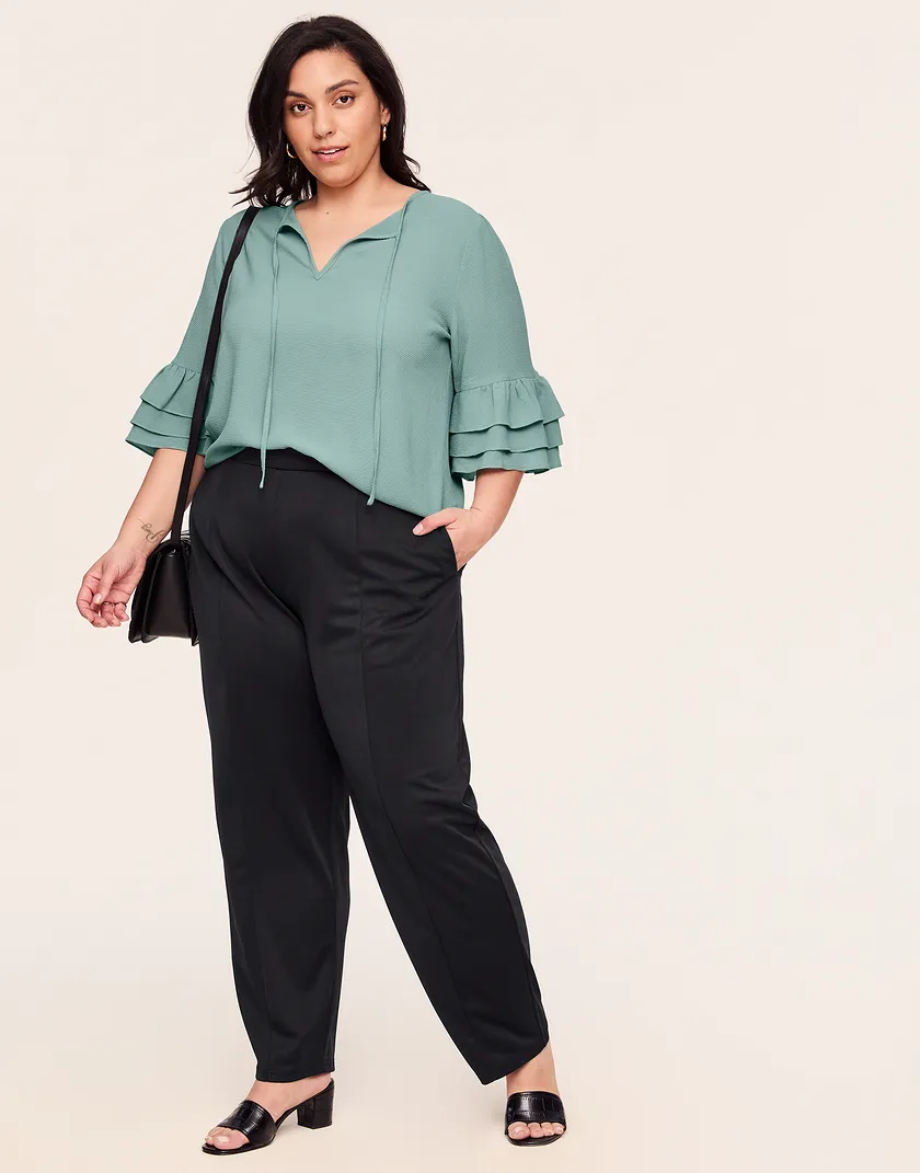 Quinn Top Medium Green Plus tops bundle Model 5