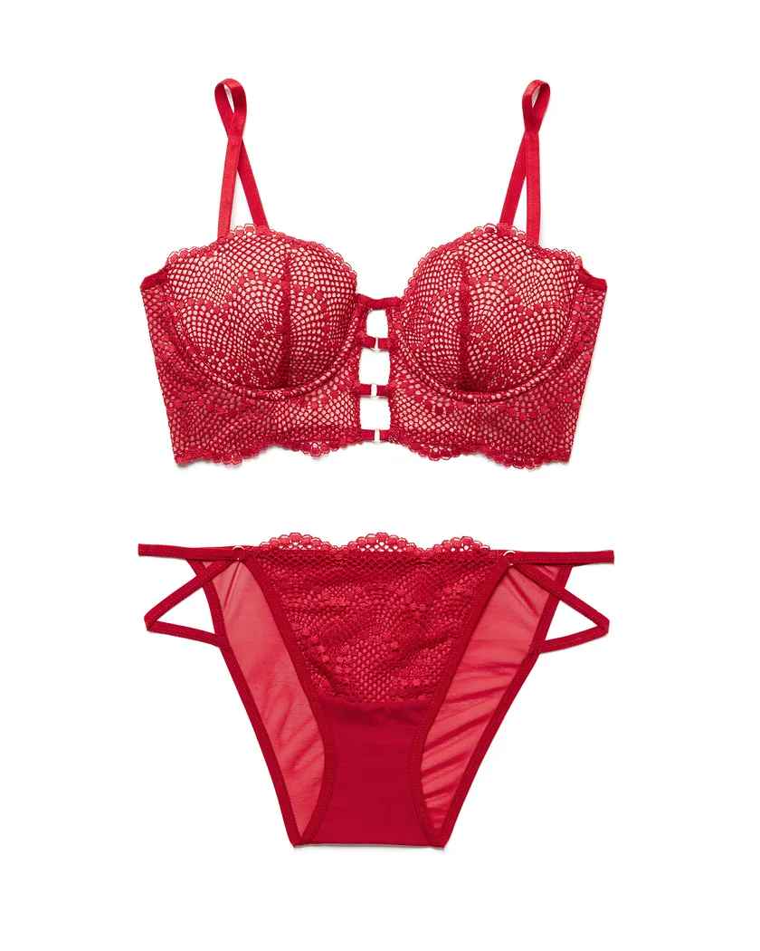 Margaritte Dark Red 2 Push Up bra bundle Still 1