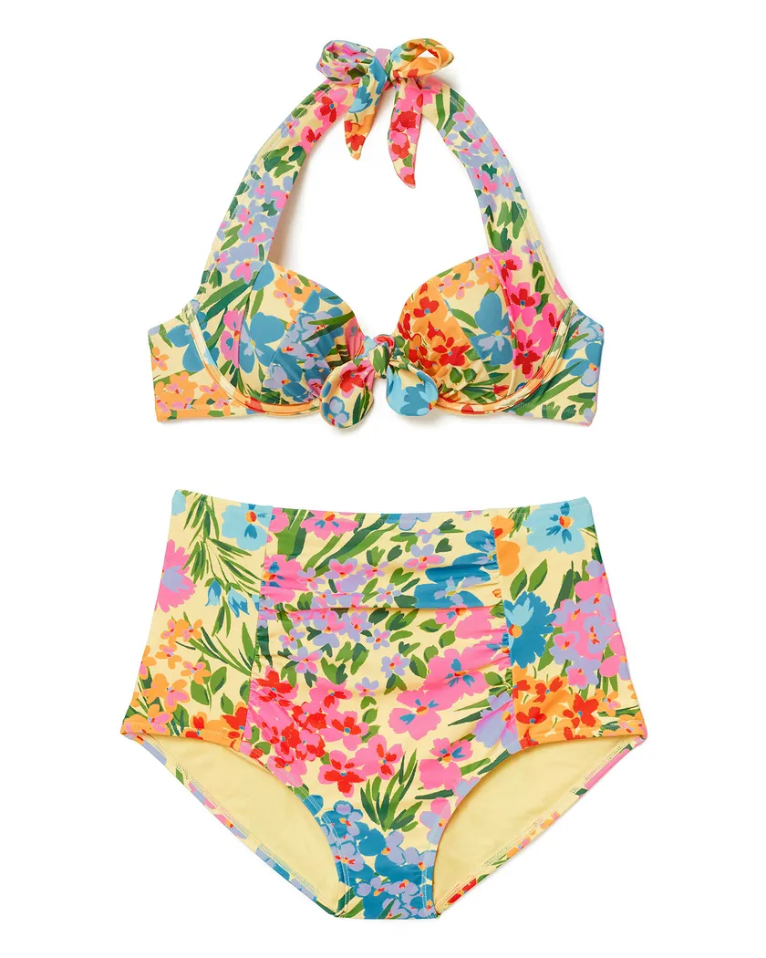 Shelby Floral Orange 2 Contour swimwear bundle Still 4