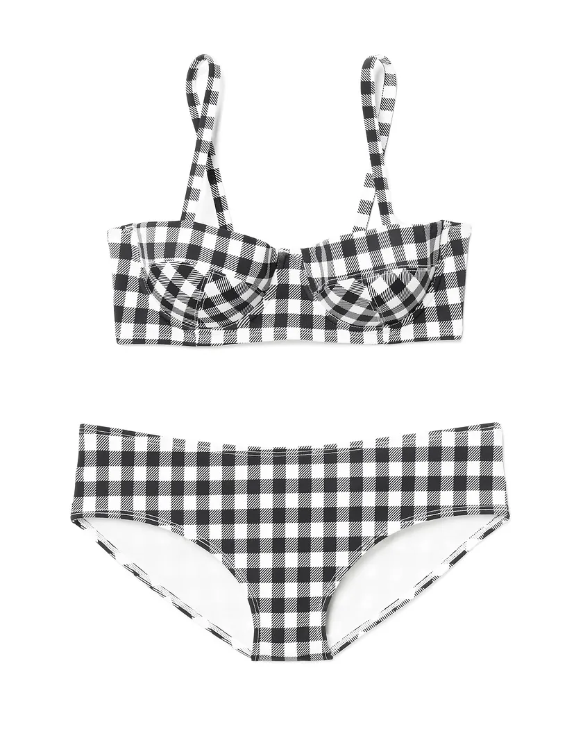 Vivien Plaid Black 2 Contour swimwear bundle Still 4