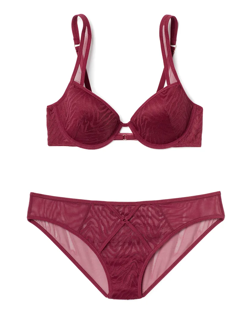 Lilian Dark Red 2 Contour bra bundle Still 2