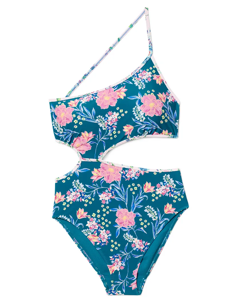 Dustin Floral Blue swimwear bundle Still 3