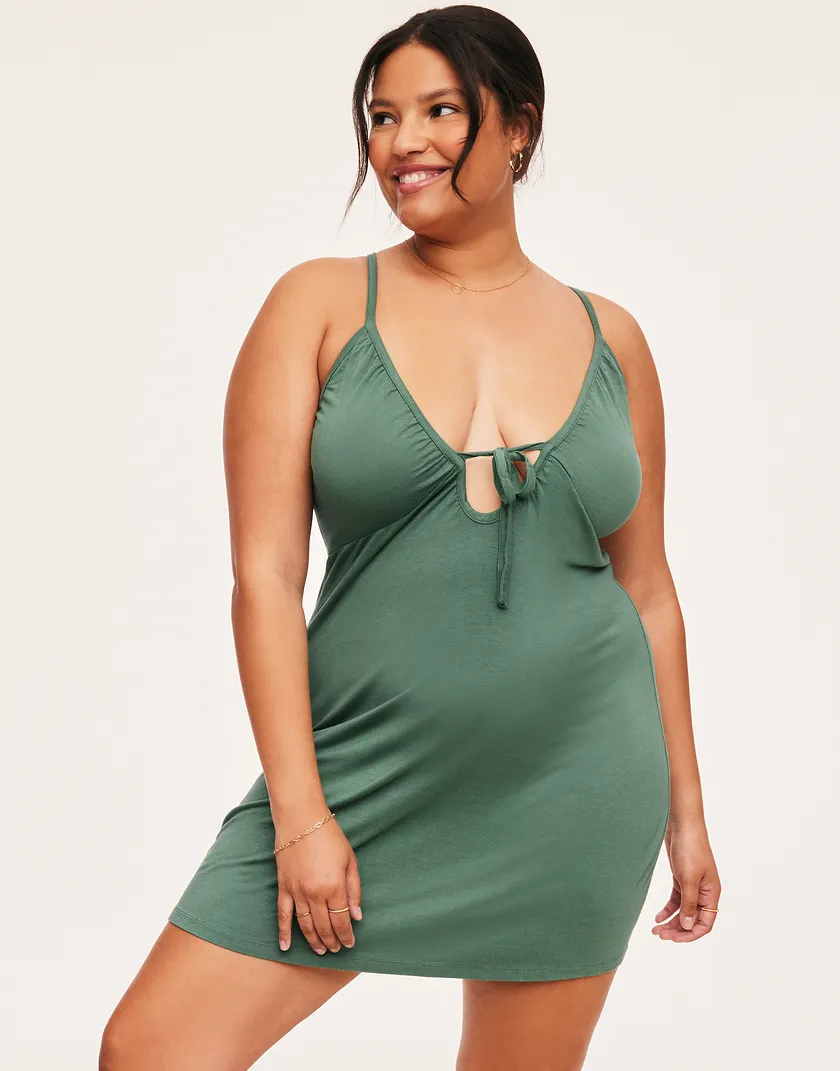 Laylani Dark Green Plus sleepwear bundle Model 2