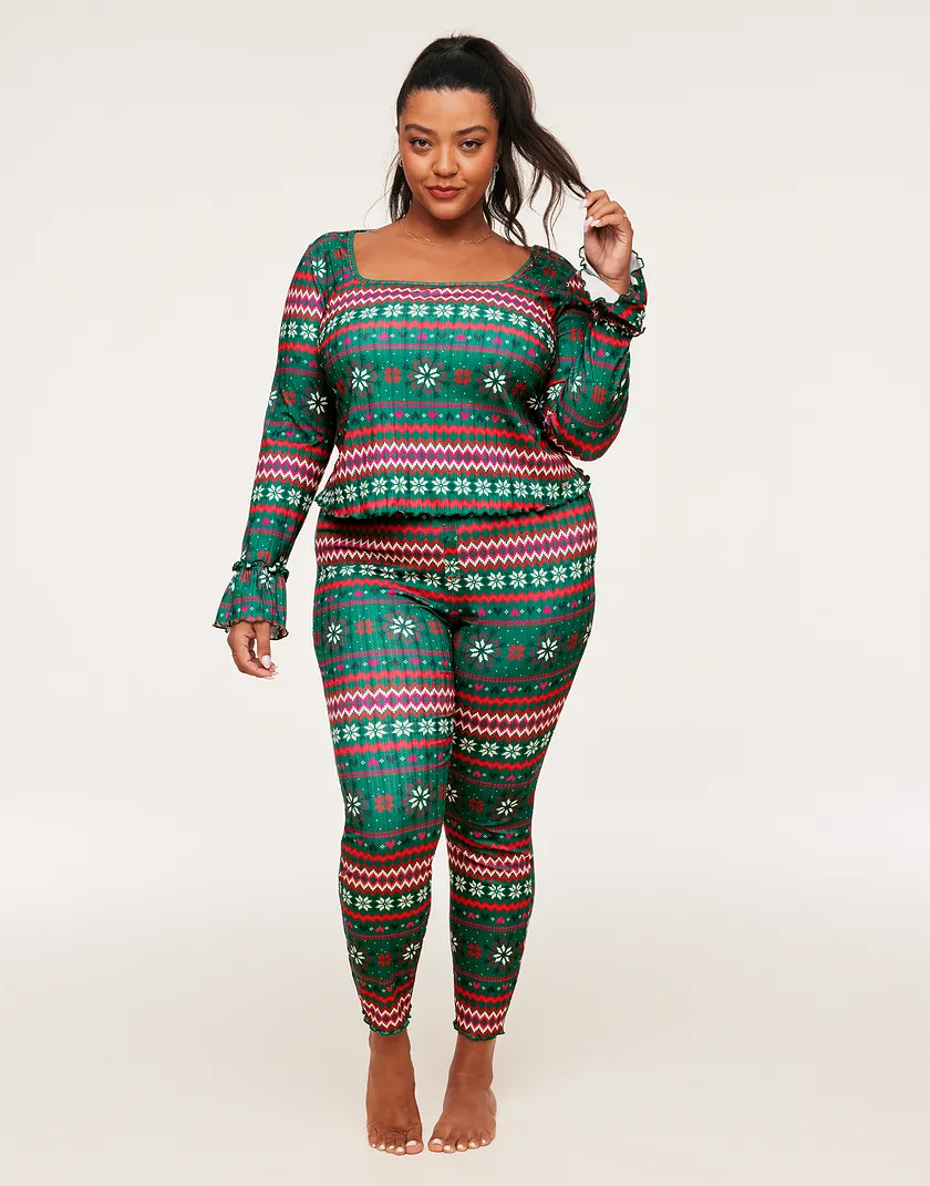 Audra Novelty Green Plus sleepwear bundle Model 2