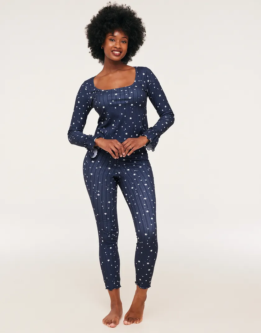 Audra Novelty Blue sleepwear bundle Model 4