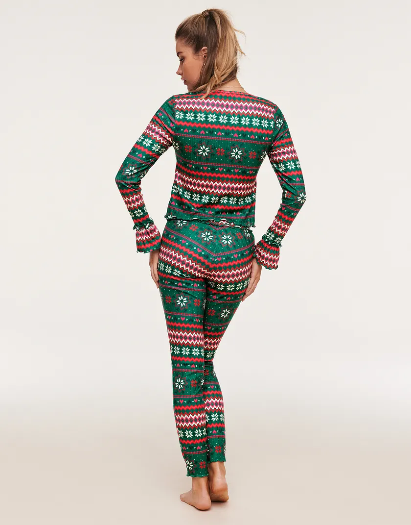 Audra Novelty Green sleepwear bundle Model 6