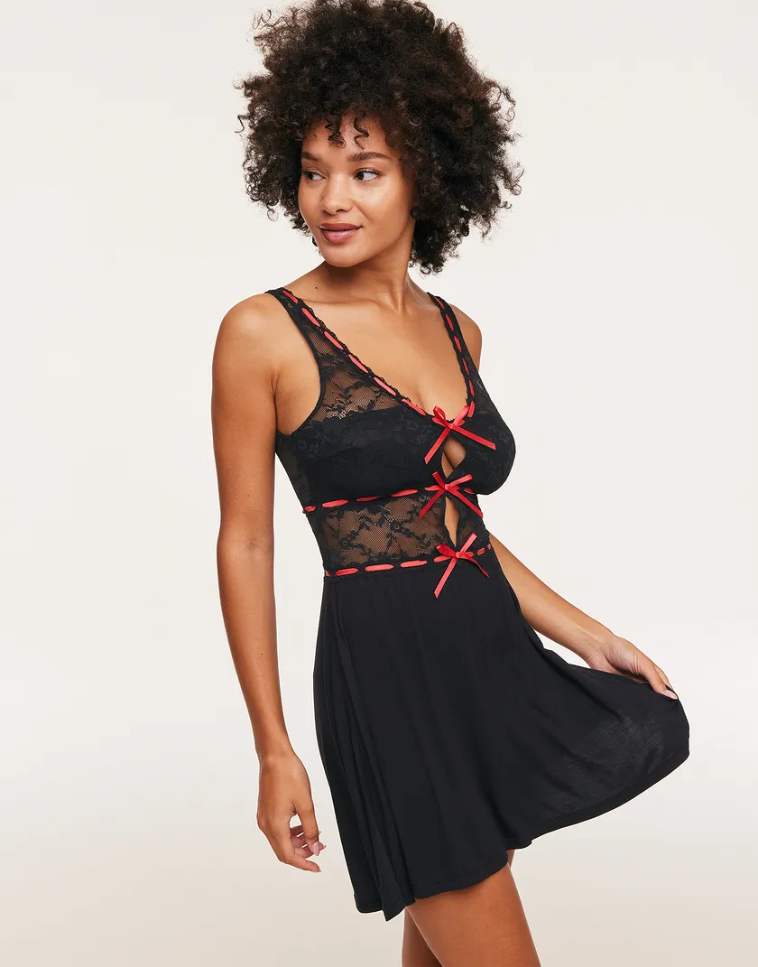 Eliana Black sleepwear bundle Model 1