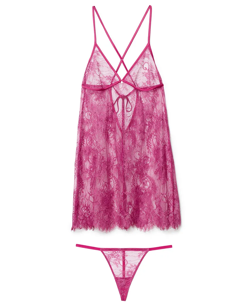 Addison Dark Pink lingerie bundle Still 3