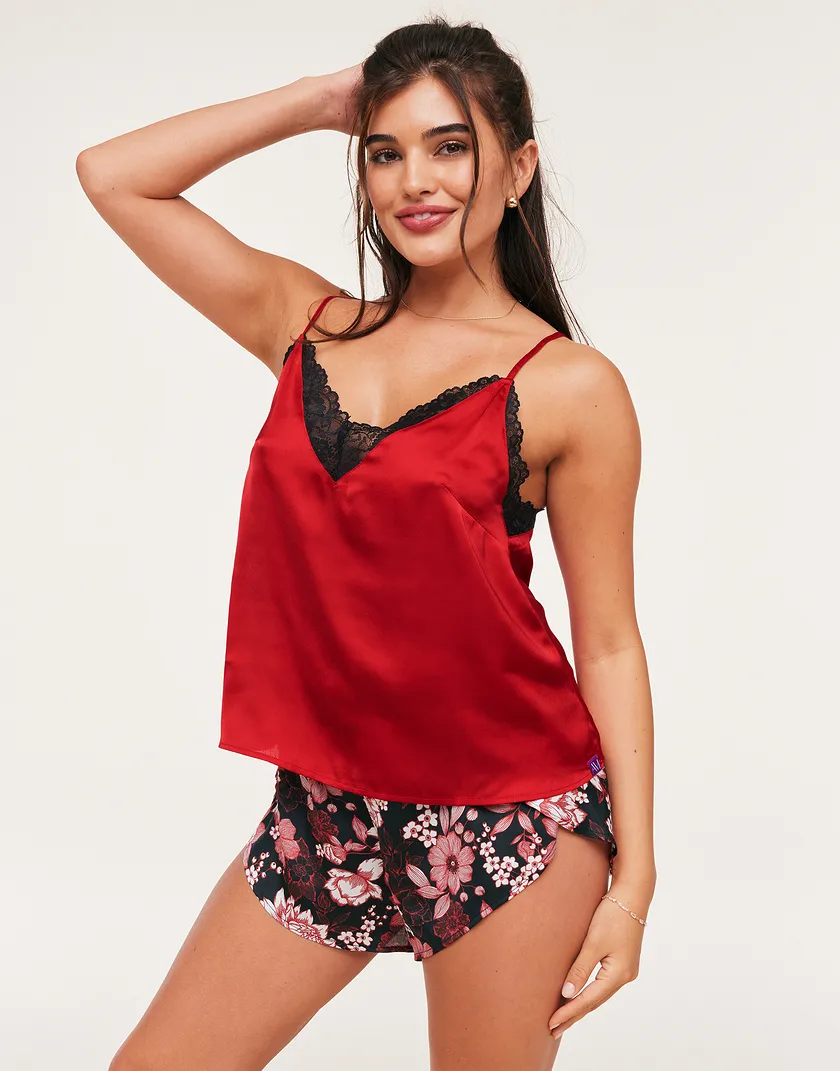 Linny B1 Dark Red sleepwear bundle Model 2
