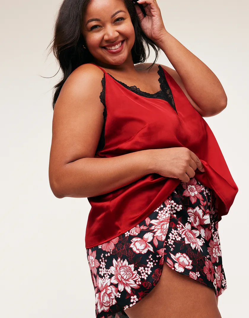 Linny B1 Dark Red Plus sleepwear bundle Model 1