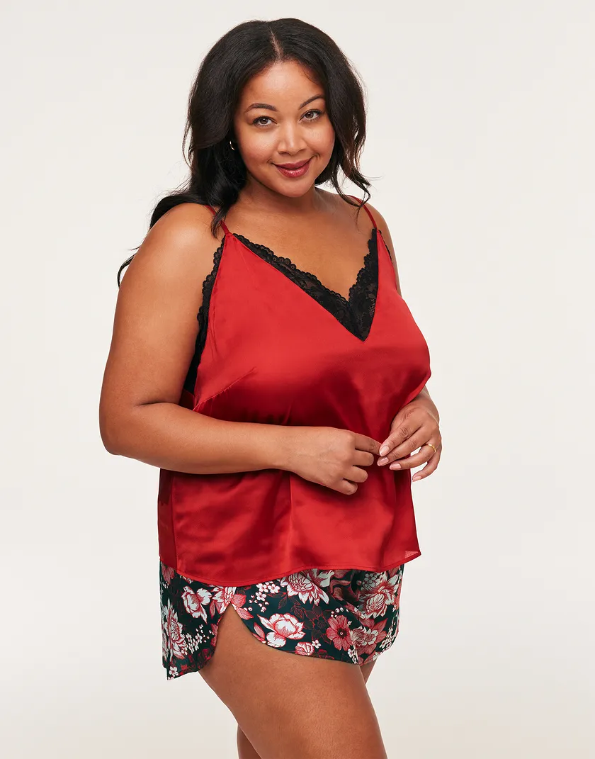 Linny B1 Dark Red Plus sleepwear bundle Model 4