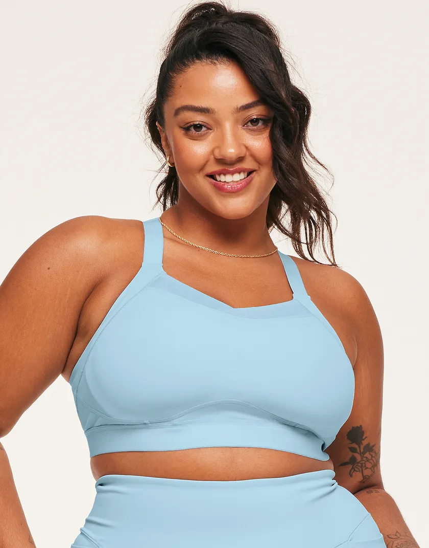 Brylee High Support Light Blue Plus Contour activewear bundle Model 2