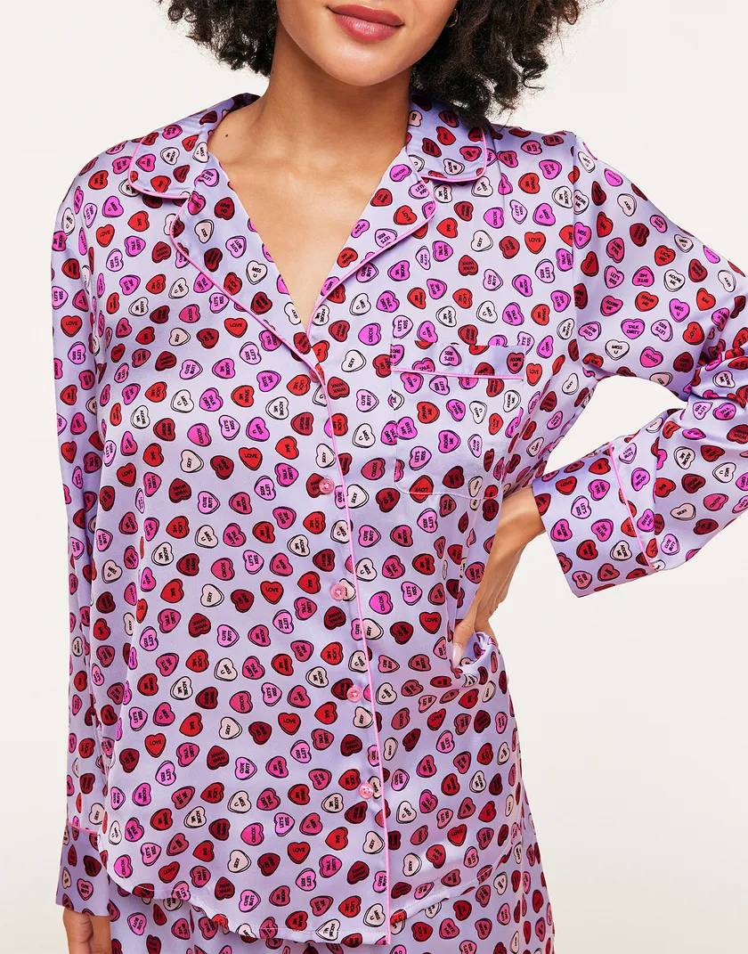Sammi Heart Purple sleepwear bundle Model 5