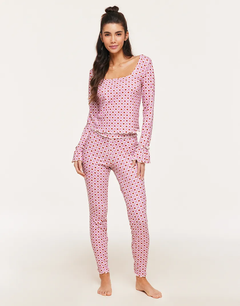 Audra Novelty Pink sleepwear bundle Model 1
