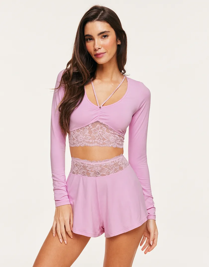 Madelynn Medium Pink sleepwear bundle Model 3