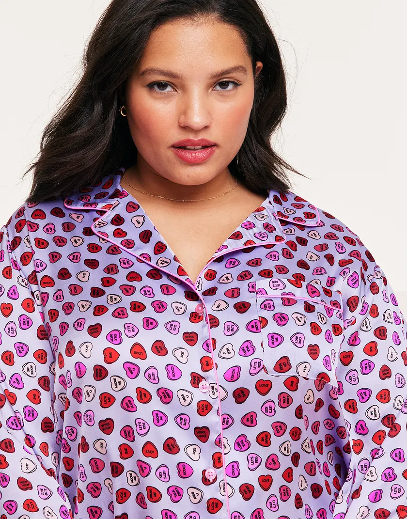 Sammi Heart Purple Plus sleepwear bundle Model 4