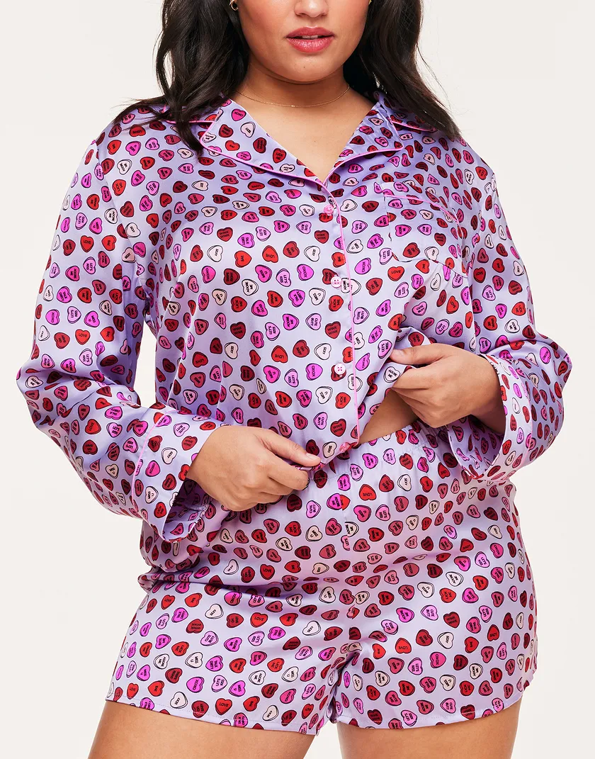 Sammi Heart Purple Plus sleepwear bundle Model 6