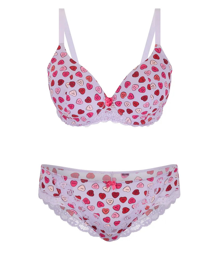 Nare Heart Purple 2 Contour bra bundle Still 2