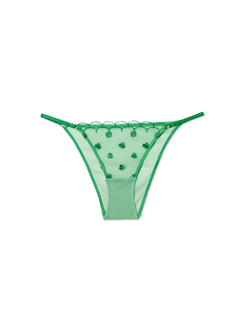 Bettie Brazilian Medium Green panty bundle Still 1