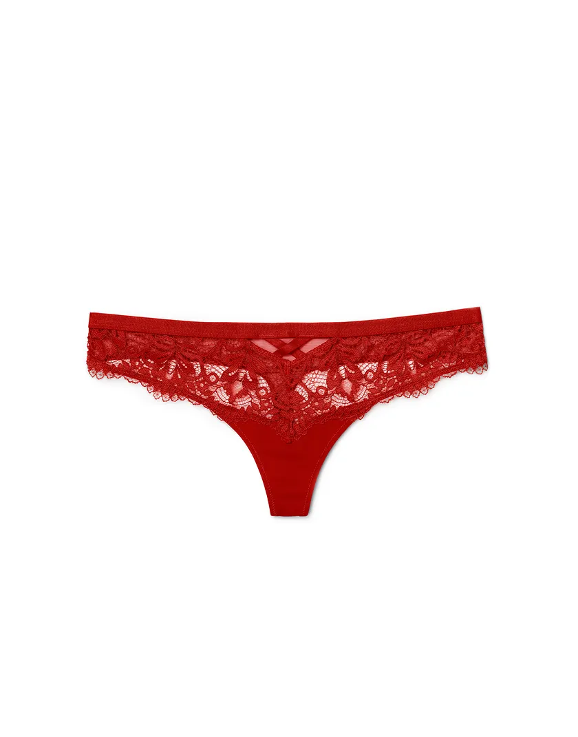 Diara Thong Dark Red panty bundle Still 1