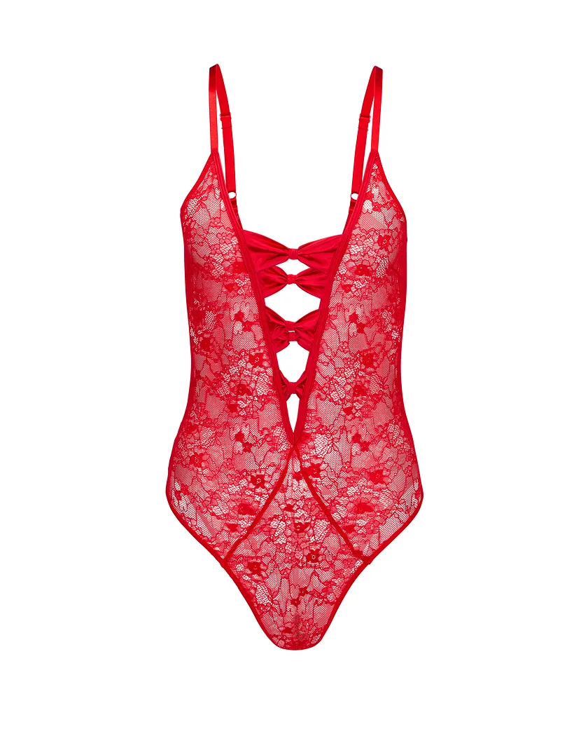 Nelle Dark Red Unlined lingerie bundle Still 2