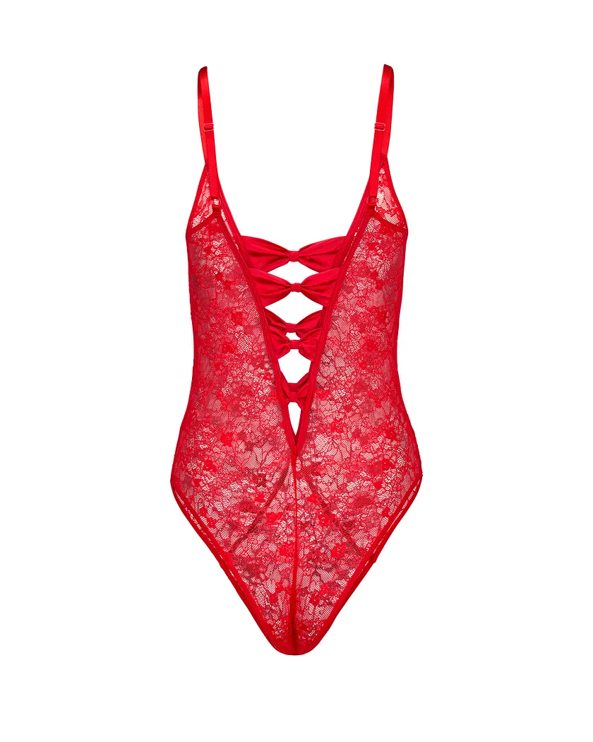 Nelle Dark Red Unlined lingerie bundle Still 5