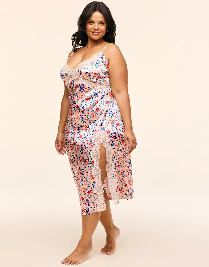Angie Floral Beige Plus lounge bundle Model 2