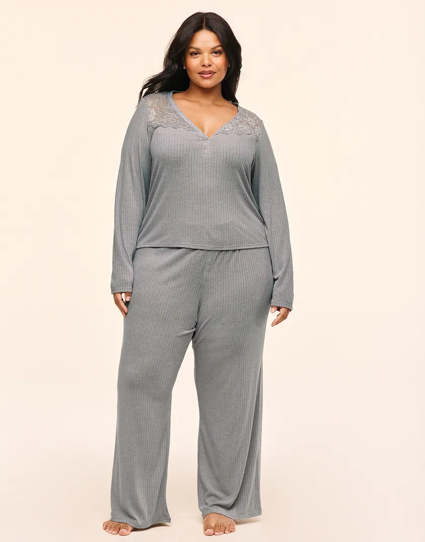 Zahra Dark Gray Plus sleepwear bundle Model 2