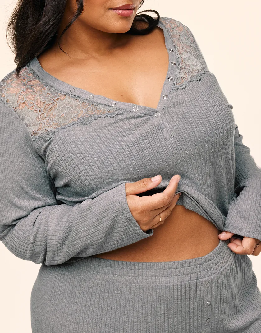 Zahra Dark Gray Plus sleepwear bundle Model 5
