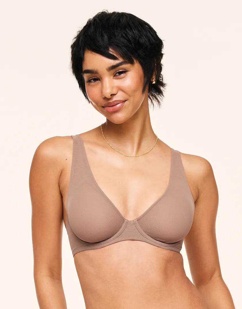Ivy Medium Beige 2 Unlined bra bundle Model 1