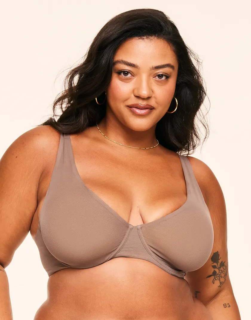 Ivy Medium Beige 2 Plus Unlined bra bundle Model 2