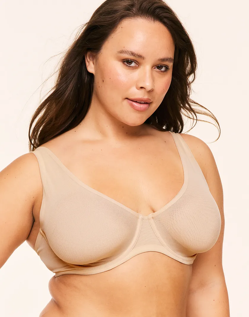 Ivy Light Beige Plus Unlined bra bundle Model 2