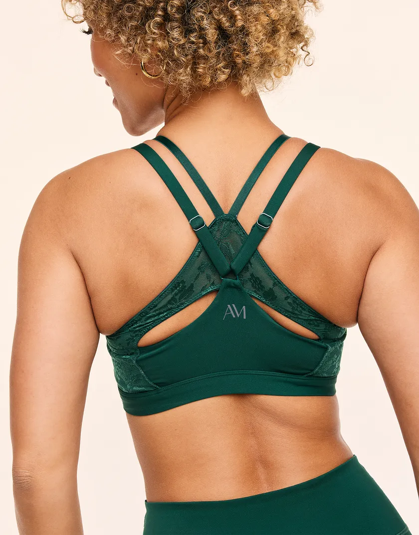 Mari Dark Green Lightly Lined activewear bundle Model 6