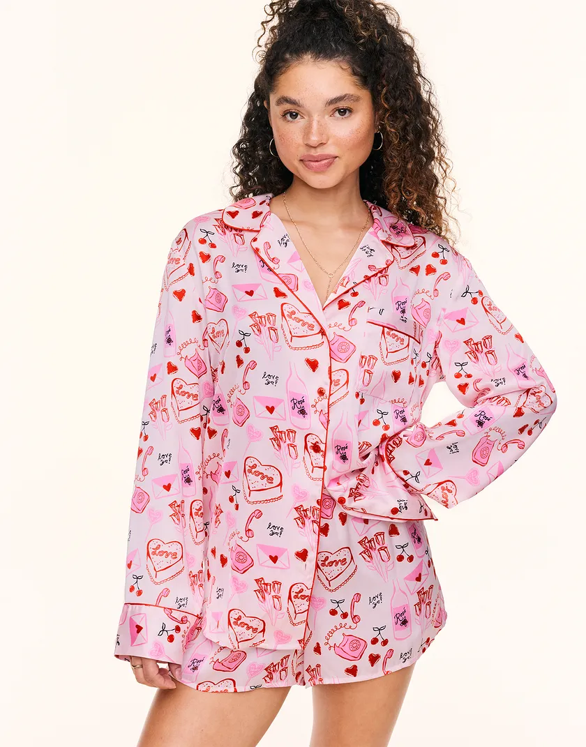 Sammi Novelty Pink sleepwear bundle Model 1