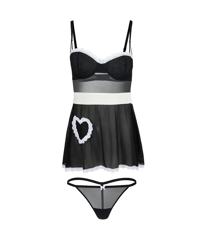 Lola Black Unlined lingerie bundle Still 3