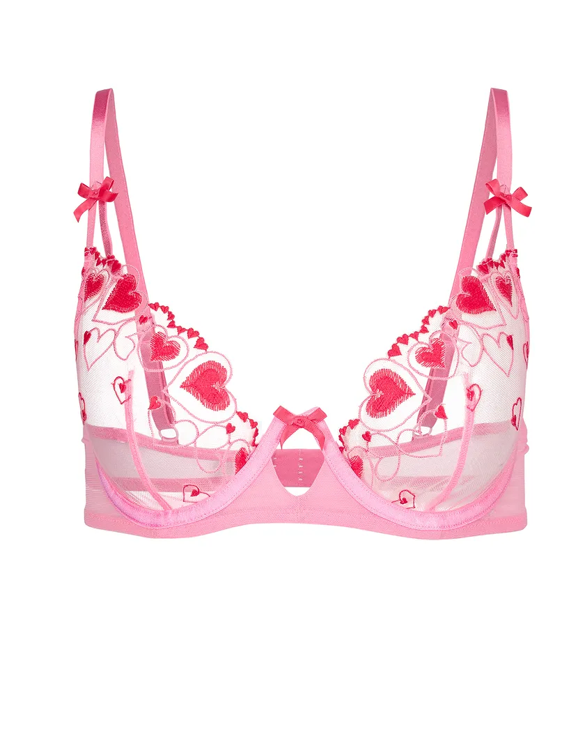 Esmay Medium Pink 2 Plus Unlined bra bundle Still 4