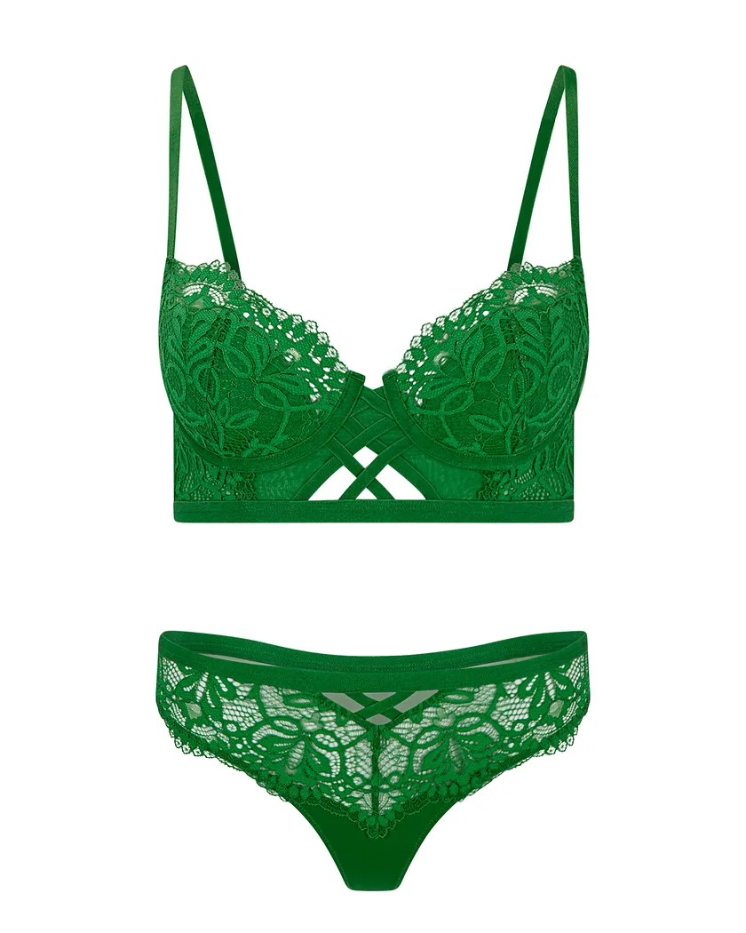 Diara Dark Green 2 Contour bra bundle Still 3