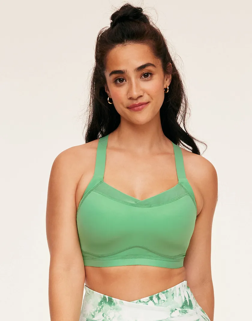 Brylee High Support Medium Green Plus Contour activewear bundle Model 2