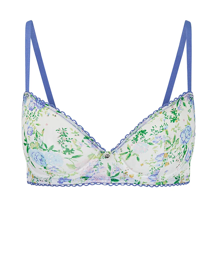 Malina Floral White 2 Plus Unlined bra bundle Still 4