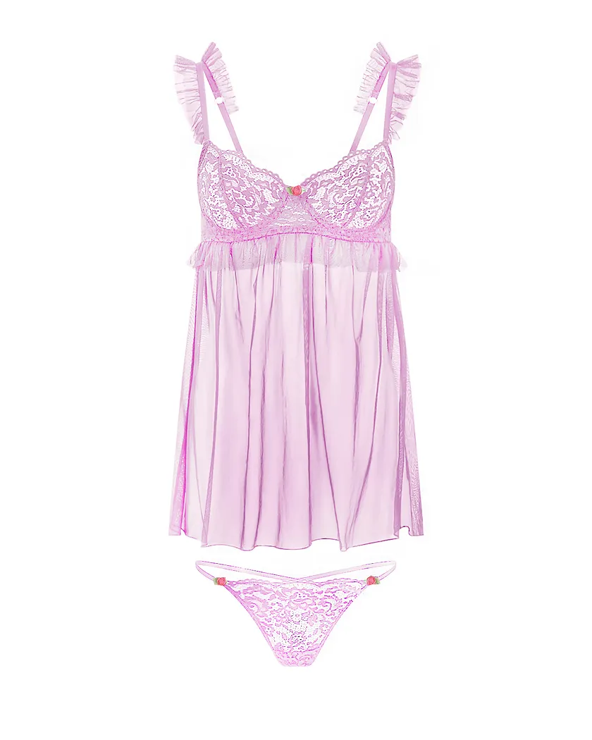 Keara Medium Purple Unlined lingerie bundle Still 3