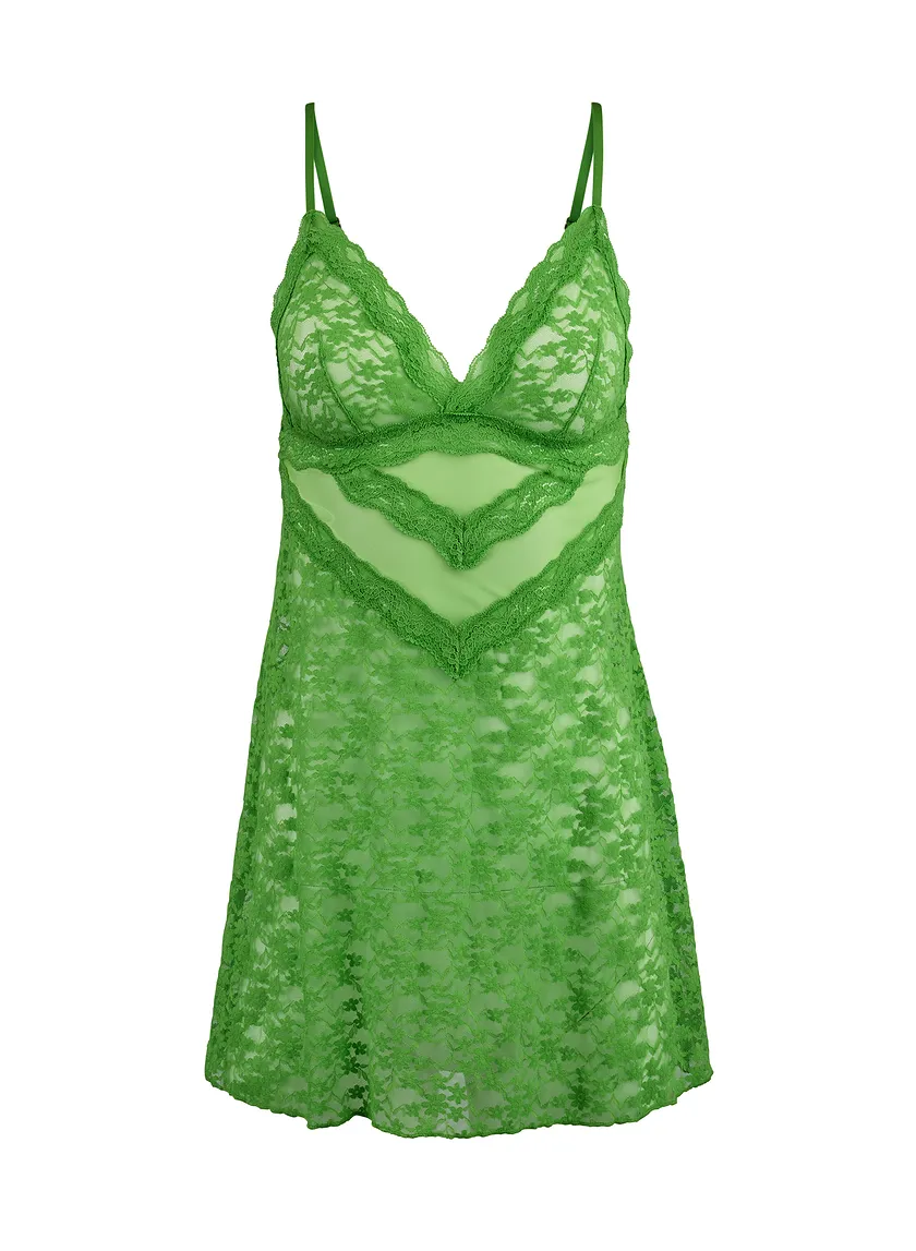 Mary Lou Medium Green Unlined lingerie bundle Still 3