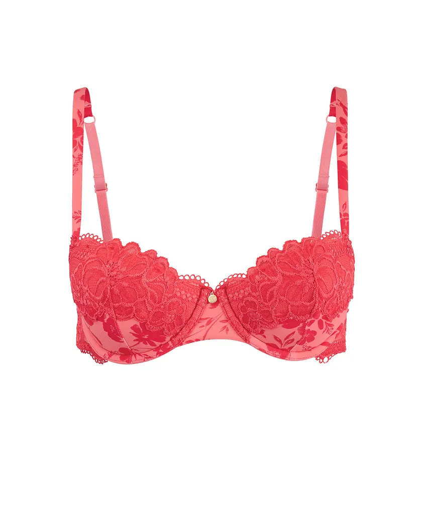 Mathilda Floral Red 2 Contour bra bundle Still 2