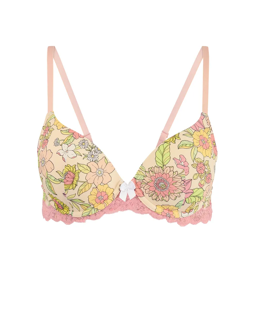 Kati Floral Orange 2 Lightly Lined bra bundle Still 2