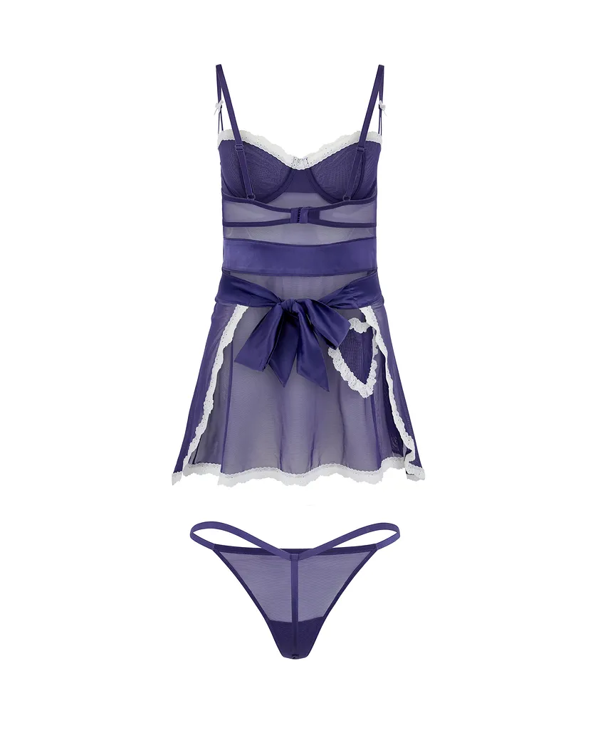 Lola Dark Blue Unlined lingerie bundle Still 8