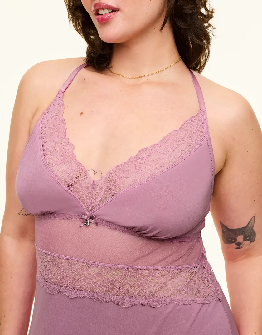 Christyna Medium Purple Plus sleepwear bundle Model 5